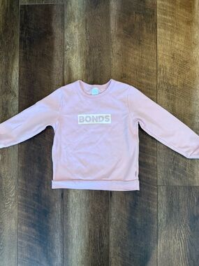 Bonds Light Pink Logo Crew Sweater NWOT